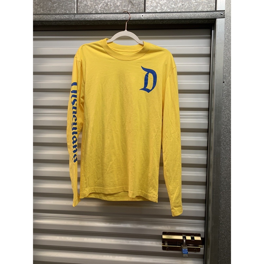 NWT Disneyland Yellow Blue Spirit Jersey Long Sleeve Shirt Sz Small